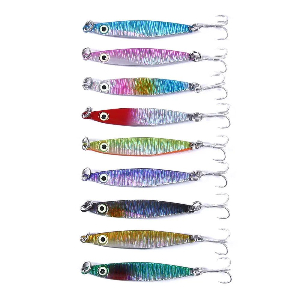 HENGJIA Metal Lead Jig Lure 7g 10g 17g 21g 30g Slow Jigging Lure Saltwater Fishing Cast Jig Bait