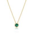 SP Korean Fashion Birthstone Necklace Jewelry 925 Sterling Silver Colorful Diamond Choker Necklace