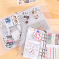 Planner Journal Clear PP Reusable Storage Album Scrapbook DIY Sticker Photo Album for Kids
