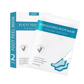 Private Label Foot Job Peeling Pack Moisturising Exfoliating Foot Peel Mask Customize