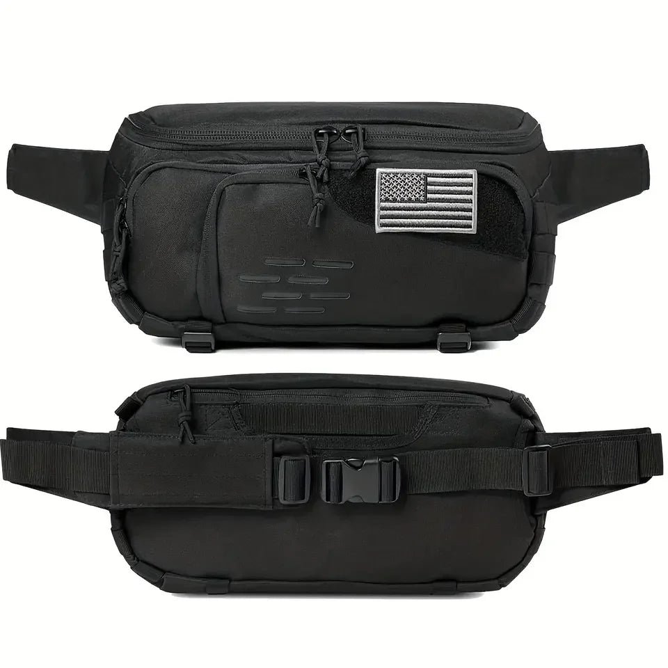Tactical Gun Waist Bag Concealed Carry Chest Holster & Sling Shoulder Pack CCW Fanny Pack for Men