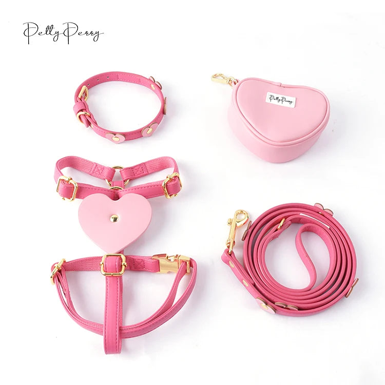 2026 Manufacturer Wholesale H-Shaped Design Luxury PU Leather Pet Dog Harnesses for Medium and Large Dogs
