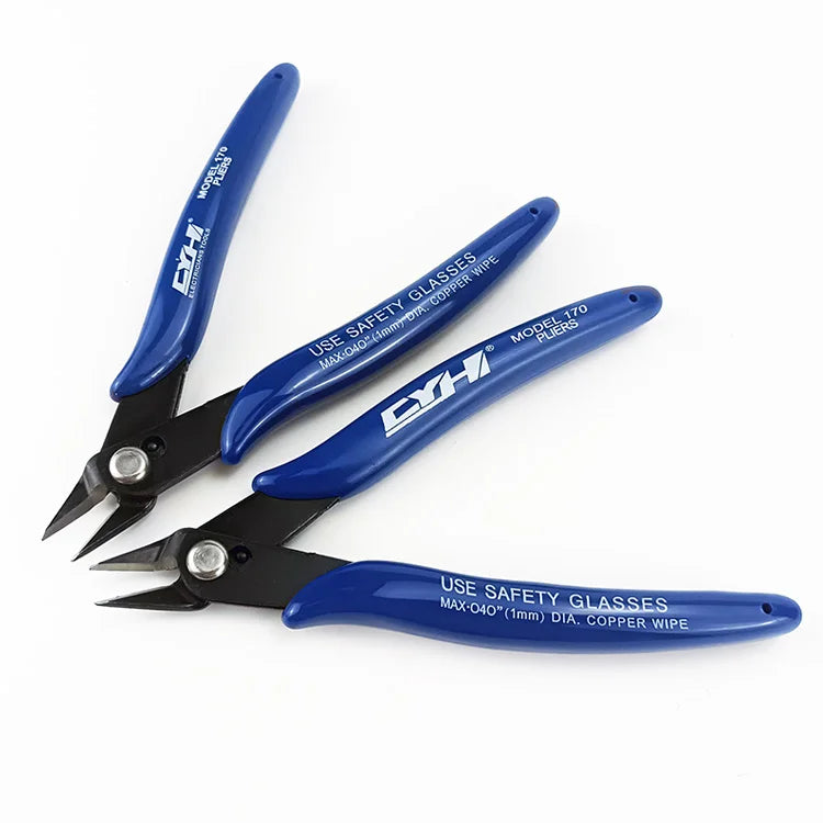 5inch Non-slip Plastic Handle Pliers Multifunction Hand Tools Flush Pliers Electron Wire Cutter Plier