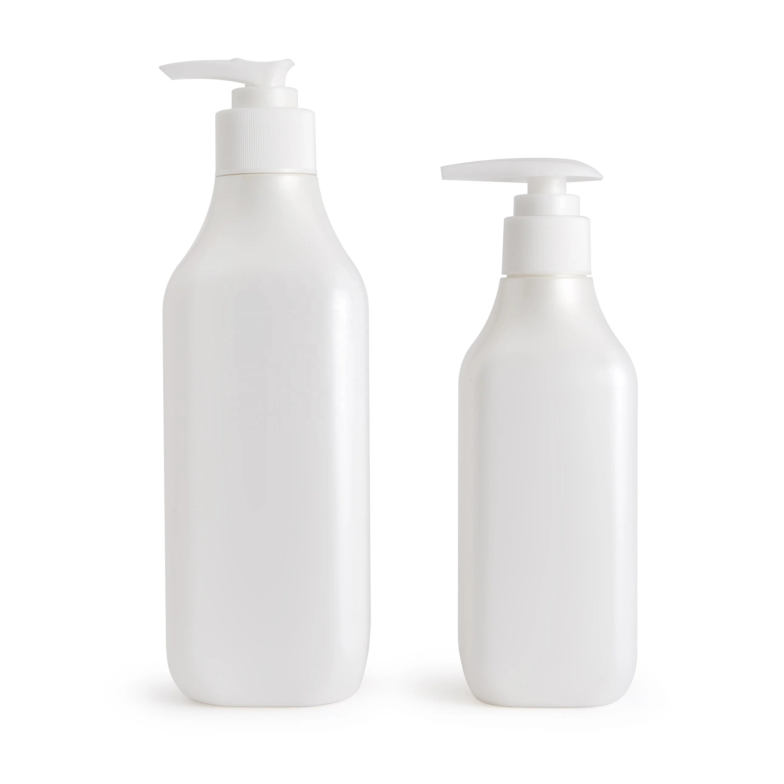 Popular 220ml 460ml HDPE Square Shape Shampoo Bottle Hand Wash Liquid Soap Cosmetic Packaging