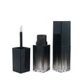 Empty Lip Gloss Tubes Square Gradient Black Plastic Lip Gloss Bottle Liquid Lipstick Cosmetic 5ml Lipgloss Containers Packaging