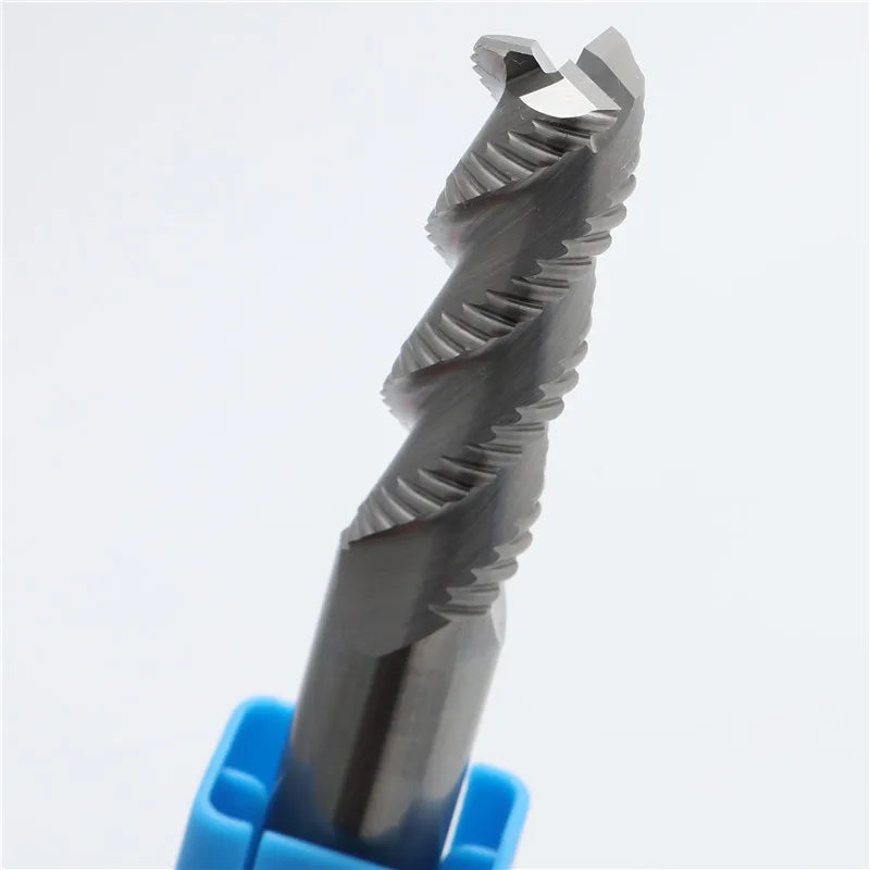 Hrc45 Cemented Carbide 3 Flutes CNC End Mill Milling Cutting Tools Tungsten Rough End Mill Rough End Mill Cutting Tools