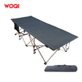 WOQI Outdoor Portable Ultralight Adjustable Height Lightweight Heavy Duty Extra Wide Folding Camping Cots