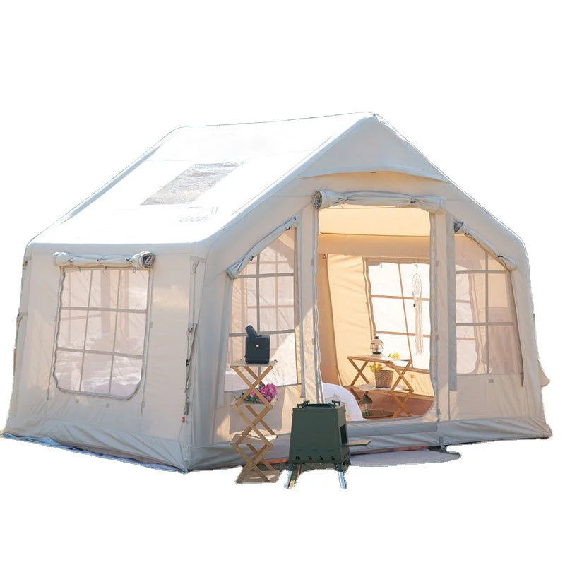 High-End Large Space Cotton Inflatable Tent Quick Auto Opening for Family Camping