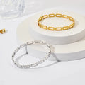 Fashion Jewelry Bracelets & Bangles Stainless Steel Geometric Square Shape Luxury Bangle Bracelet Women Jewelry for Ladies Party