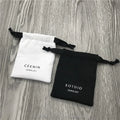 Custom Mini Cotton Twill Drawstring Bags Jewelry Pouches