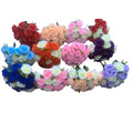 China Wholesale Cheap 18 Heads Rose Silk Flower Artificial Rose Bouquet