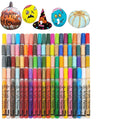 Kids 80 Colors Acrylic Paint Markers for Stone Craft DIY Wood Slices Easter Egg Art Craft Painting Supplies