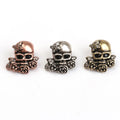 Personalized Custom Design Metal Zinc Alloy Vintage Styles Skull-Shaped Spacer Beads Charm Accessory
