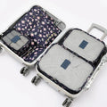 Popular Korean Version of the Twill Travel Color Dustproof Bag 6-piece Clothing Organizer Bag Large-capacity Travel Storage Bag