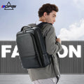 BOPAI Business Smart Wholesale Usb Charging Men 15.6 Inch Laptop Cowhide Custom Luxury Genuine Real Leather Backpack