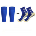 Men's Sports Football Grip Socks Anti-odor Breathable Calf Leg Sleeve Nylon Breathable Non-slip Compression Stockings Set