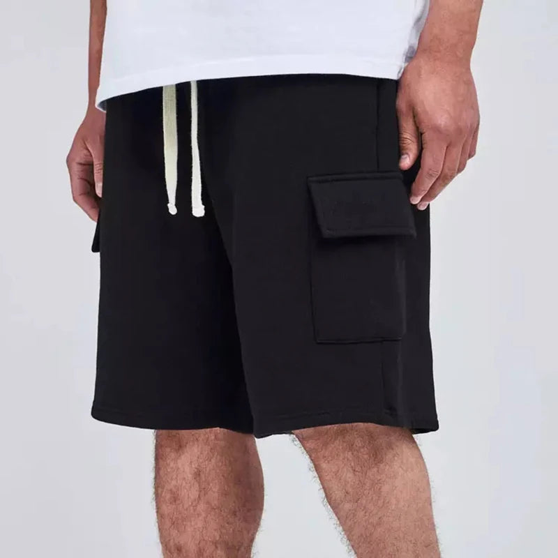 OEM Casual Men French Terry Street Men Cargo Pockets Sweat Shorts Men