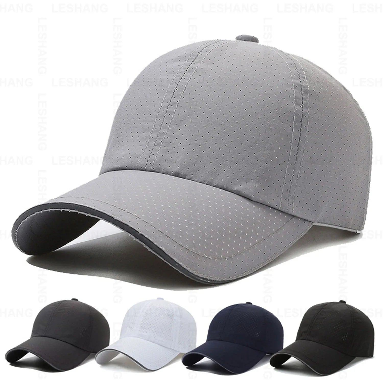 Hot Sale Custom Embroidery Logo Canvas Polyester Curved Brim 6-Panel Trucker Hat Quick Dry Full Mesh Image Adjustable Unisex