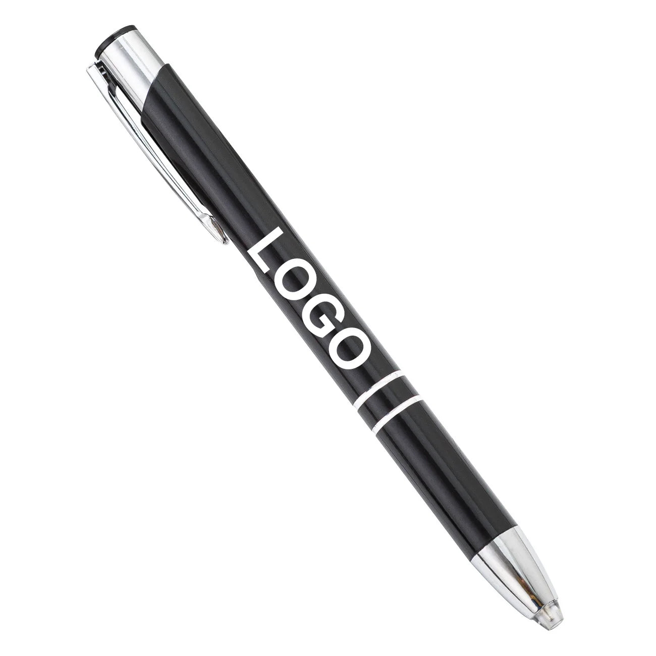Touch LED Light Ballpoint Pen Multifunctional 3-in-1 Metal Pen with Custom logo for Promotion Gift