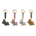 Dickmon Wholesale Full Diamond French Bulldog Key Chains Rhinestone Bulldog Keychain Bag Pendant Luxury Dog Keychain Accessories