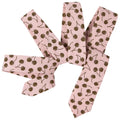 Flesh-tone Based With Brown Cherries Necktie Leisure Cotton Print Neck Tie for Men Ready to Ship