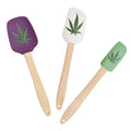 Silicone Spatula with Wood Handle 3-Piece Eco-Friendly Baking Utensil for Home Kitchen Use Heat-Resistant & Dishwasher Safe MegaBDM