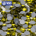 VDD 021 Olivine High Quality Hot-Fix Glass Rhinestone Crystal Flatback Strass Stones for DIY Garment Decoration Wedding Dress