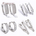 18K Gold Plated Anti-Allergy Basic Ear Wire Fasteners DIY Women's Earring Making Accessories Hooks Jewelry Findings Components