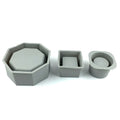 Custom Logo Eco-Friendly Flexible Silicone Flower Planter Molds for Concrete & Cake Baking Tools Microwave Safe