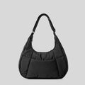 Solid Colour Women's Hobos Shoulder Bag Large Capacity Female Underarm Bags Portable Soft Nylon Ladies Tote Purse Handbags