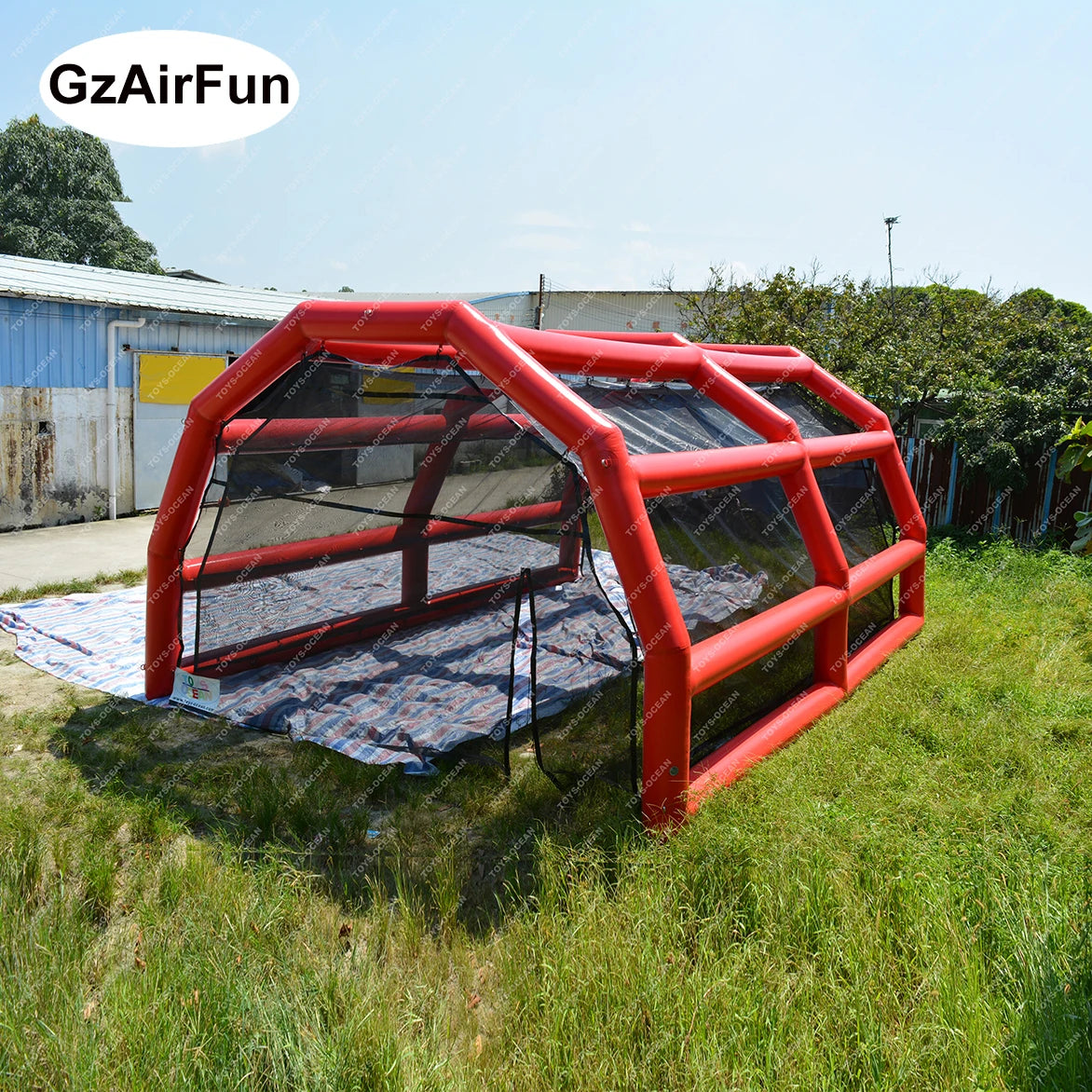Customized Commercial 0.6mm PVC Vinyl Tarpaulin Inflatable Baseball Batting Cage GZAIRFUN Model X-257 for Kids and Adults
