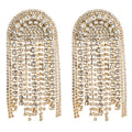 HOVANCI New Design Earring Rings Drag Queen Earring Rhinestones Tassel Earring for Party