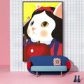 DIY Painting by Numbers Oil Painting Cute Cat Animal Fairy Tale Hand-painted Home Decoration Hanging Painting DIY Paints Kits