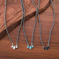 Navajo Pearl and Turquoise Stone Beaded Necklace-NL100078