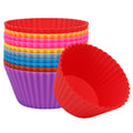 Silicone DIY Liners for Cupcake Muffin Egg Tart Pudding Soap Cake Baking Mold Baking Cups-Cake Tools