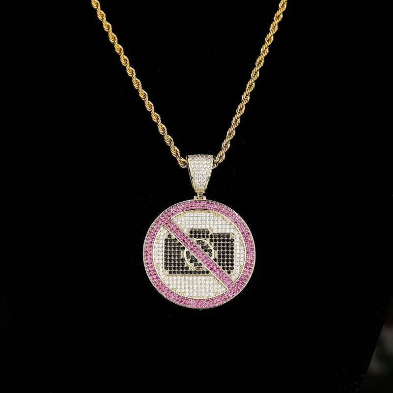 New Hot Selling Fashion Trend No Photography Fun Pendant Personalized Design Hip-hop Necklace
