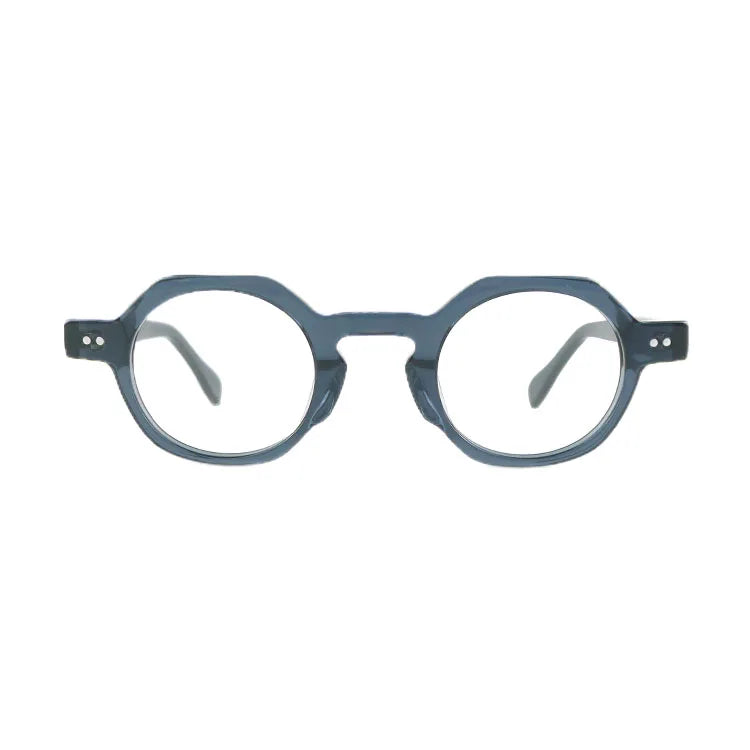 2024 Hot Sales Blue Light Glasses Round Frame TR square Rivet Anti Blue Light Glasses Eyeglasses Hot Sale Glasses Men