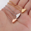 Wholesale Non Tarnish 18K Gold Silver Rose Plated Stainless Steel Lucky Cloud Necklace Jewelry for Woman
