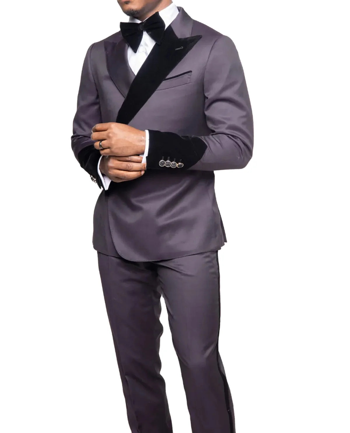 Designer Mens Wedding Suits Peaked Lapel Groom Wear 2 Pieces Tuxedos for Male Business Prom Jacket With Pants Custom Made
