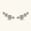Fashion Design Pea S925 Silver Earring Jewelry VVS D Moissanite Diamond Stud Earrings for Women