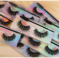 Vegan Cruelty Free Wholesale Private Label 15-30mm Lash Boxes Vendor Super Roll Silk Mink Full Strip Eyelash