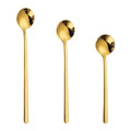 Coffee Dessert Custom Set Wedding Small Korean Long Handle Eco-Friendly Classic Gift Metal Silver Stainless Steel Gold Tea Spoon