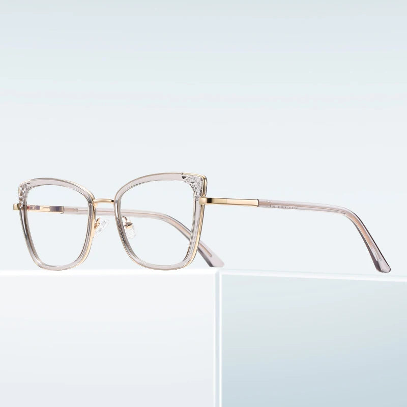 SKYWAY 2025 Fashion Cat Eye TR90 Frames Computer Eyewear Women's Newest Anti Blue Light Glasses Frame Glasses Factory