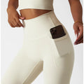 High Waist Scrunch Butt Lift Leggings Seamless Gym Fitness Workout Women Leggings With Pockets