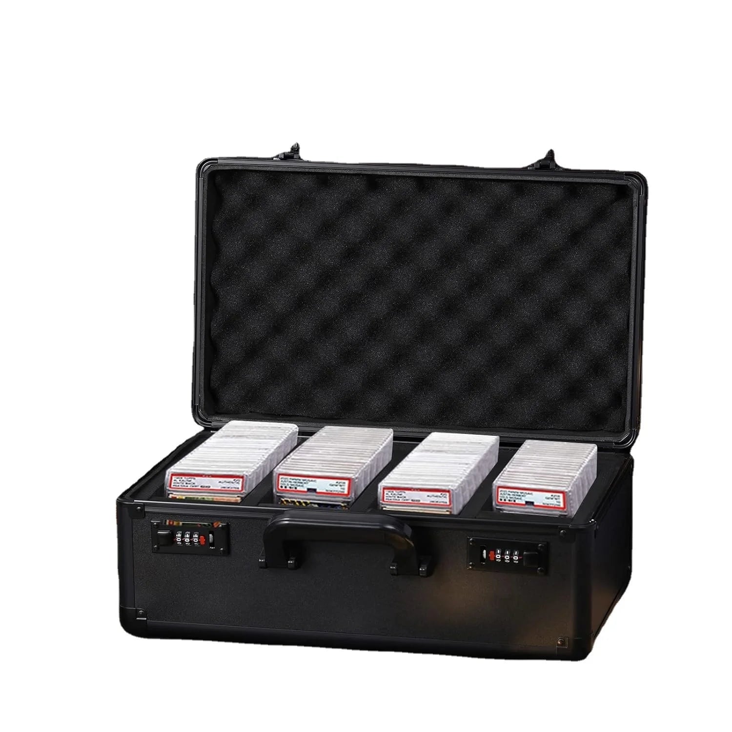 Luxury Graded Card Storage Box Heavy Duty Large Capacity Waterproof Sports Card Display Case Slab Carrying Case