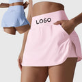 Ladies Golf Skirt Custom Tennis Gym Wear Sport Workout Custom logo Tennis Skirts 2 in 1 High Waist Sport Tennis Women Leisure