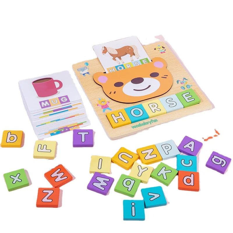 New Design Wooden Toy Alphabet Abacus Learning Educational Toy Montessori Learning Toys