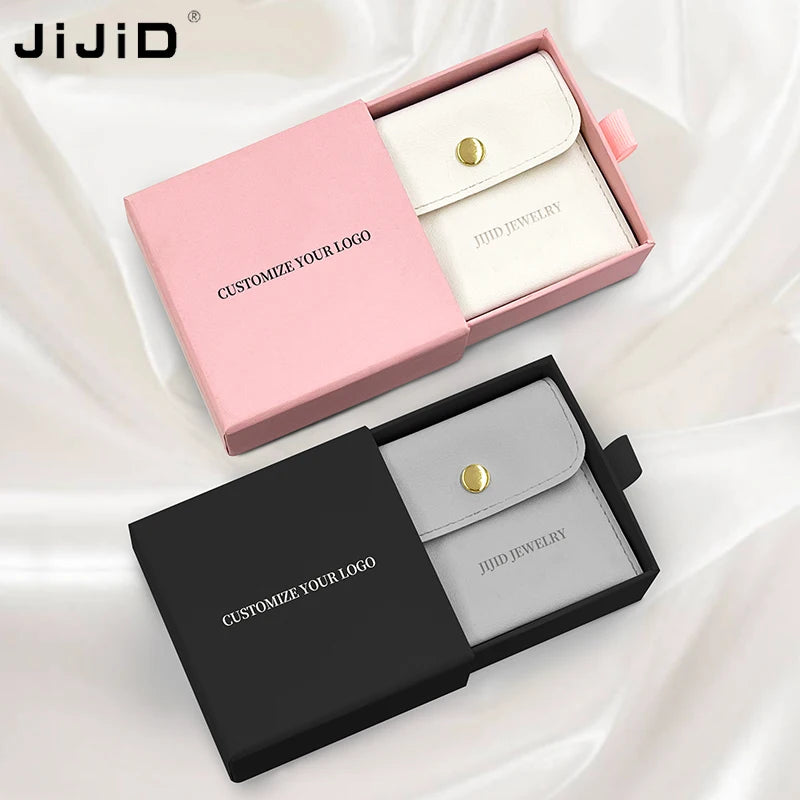 JiJiD Custom Printed Accessories Gift Box Drawer Necklace Earring Bracelet Ring Luxury Jewelry Packaging Small Jewelry Box