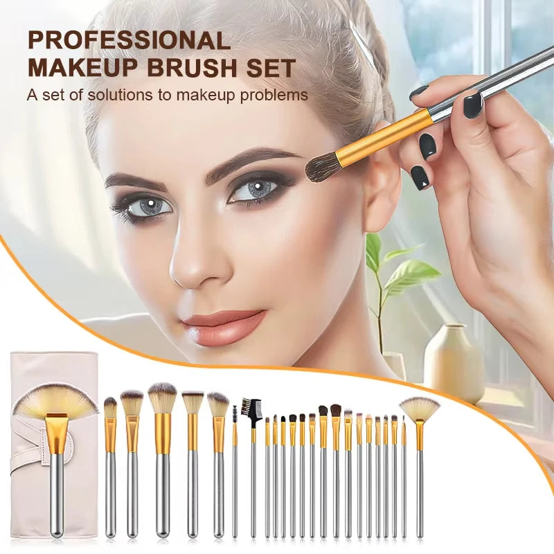 Luxury Makeup Brushes Set Premium Synthetic Foundation Powder Concealer Eye Shadows Blush Brush Cosmetic Tools Makeup Brush Set