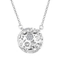 925 Sterling Silver Custom Design Special Football Style Clanging Pendant Charm Necklace for the Football Game